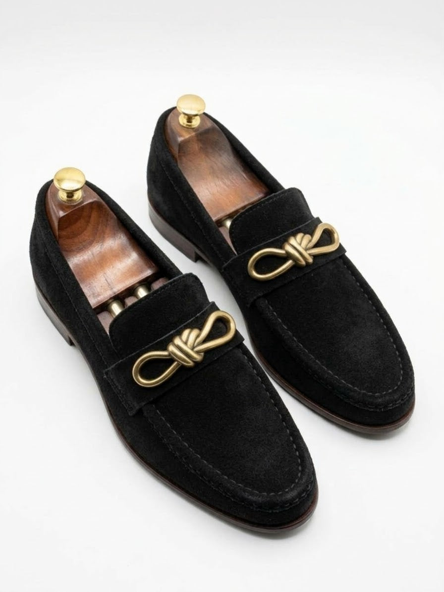 THE BRASS BROW ( SUEDE BLACK  )