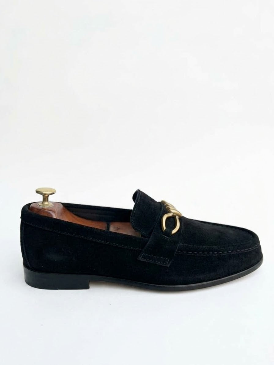 THE BRASS BROW ( SUEDE BLACK  )