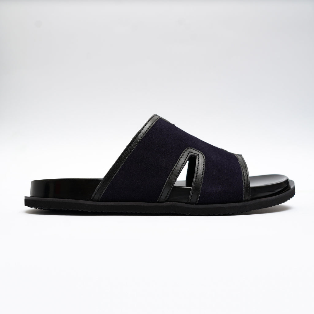 THE ' H 'SLIPPER ( SUEDE BLACK )