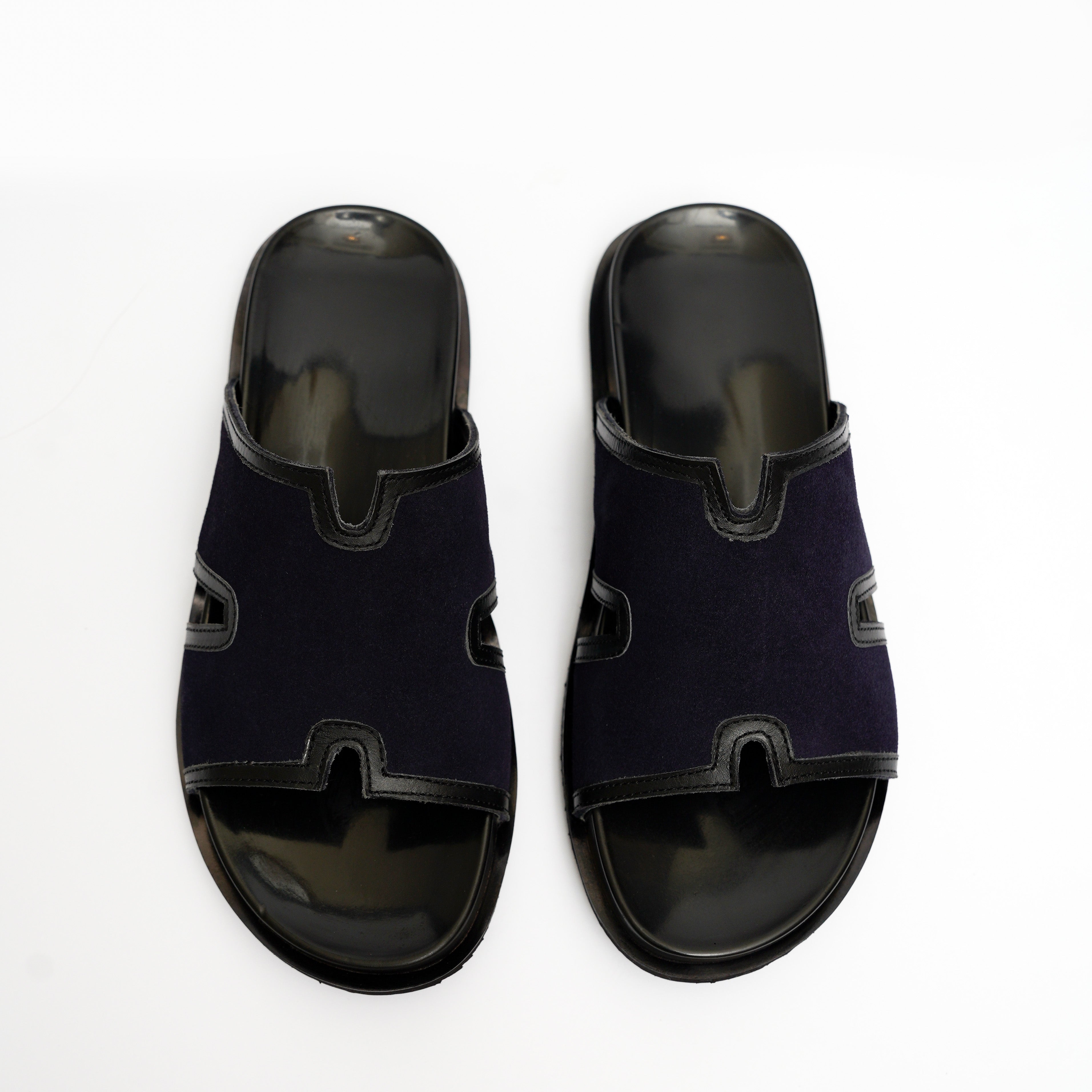 THE ' H 'SLIPPER ( SUEDE BLACK )