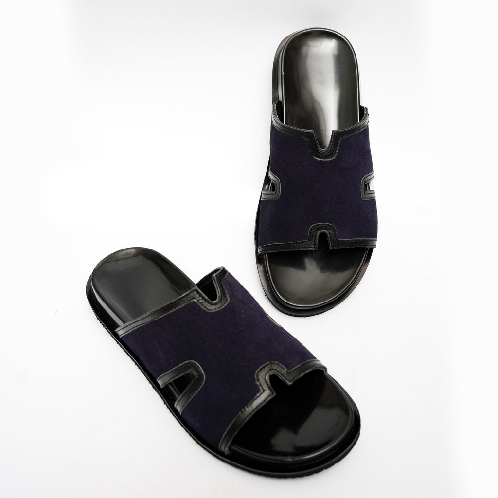 THE ' H 'SLIPPER ( SUEDE BLACK )