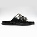 THE ' CRISSCROSS 'SLIPPER ( BLACK )